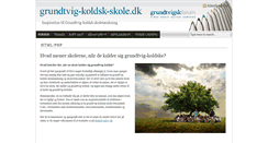 Desktop Screenshot of grundtvig-koldsk-skole.dk